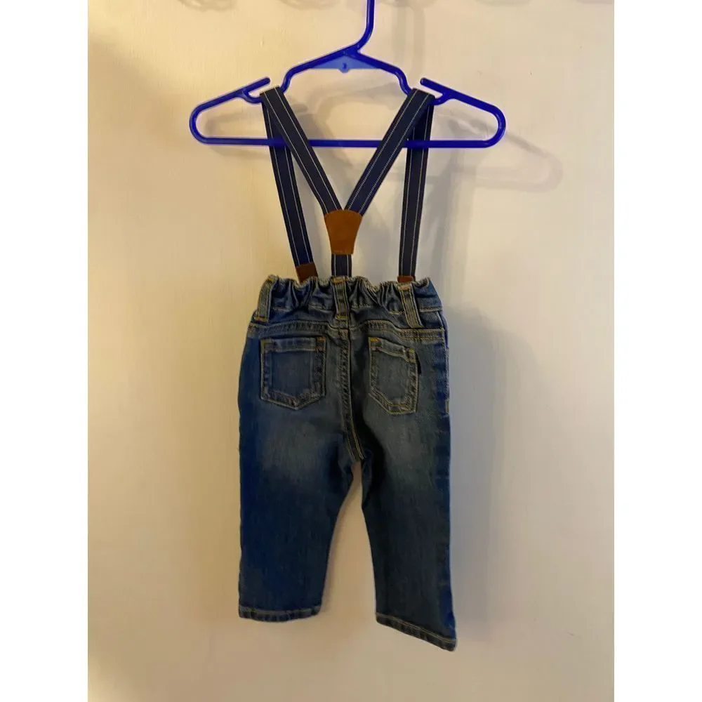 Oshkosh overalls suspenders 6m denim jeans‎